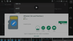 Play Store AParted Page