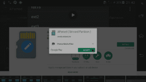 Play Store AParted Accept Permissions