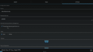 AParted Settings Detected Devices Select USBDisk