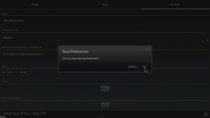 AParted Settings Devices Changed Click Save