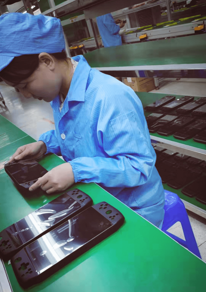 Close up of the AYA Neo being inspected