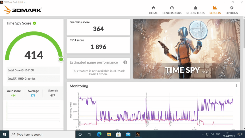 Beelink SEi 10 3DMark Benchmark Results