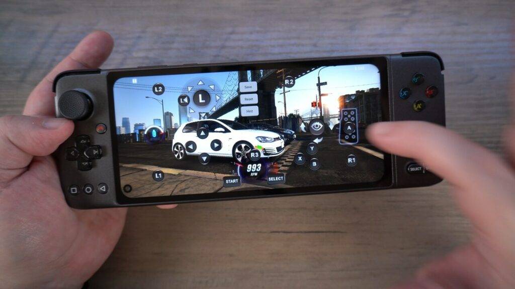 CSR 2 utilisant le gamepad pour le mapping de l'écran