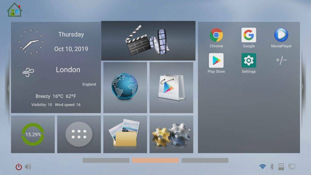 Beelink GT King Homescreen