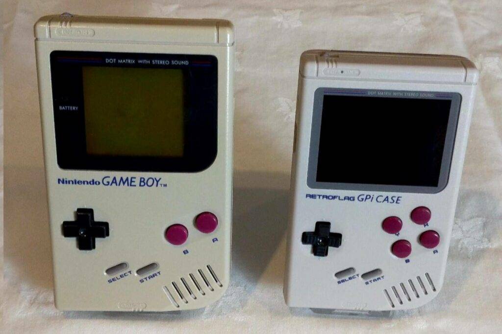Gameboy DMG and a Retroflag GPi Case