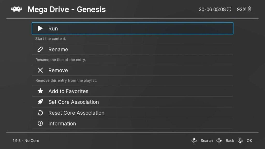 Choose Run to start the emulator and game