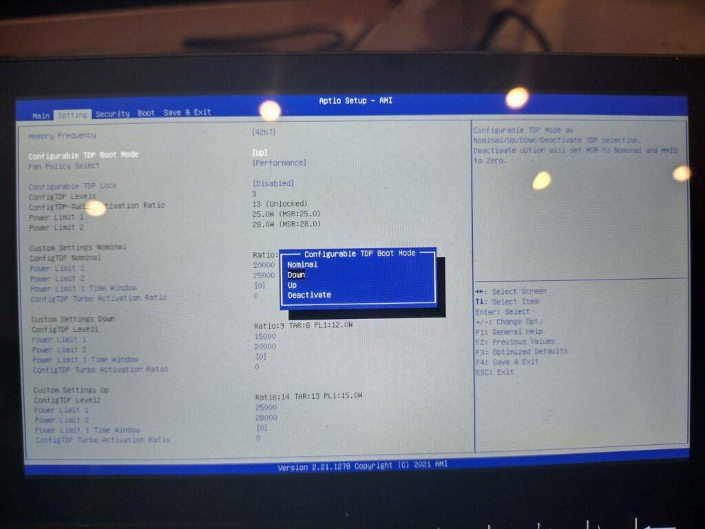 GPD WIn 3 Bios 1