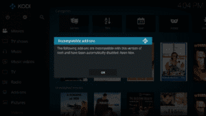 Kodi 17 Krypton Upgrade Inkompatibler Skin Aeon Nox