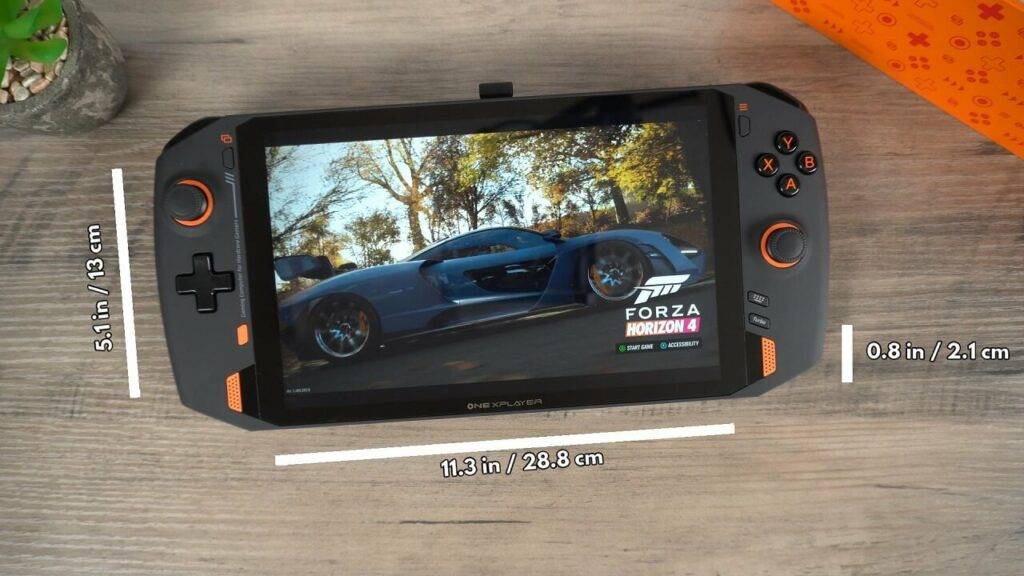 Vista frontal do ONEXPLAYER