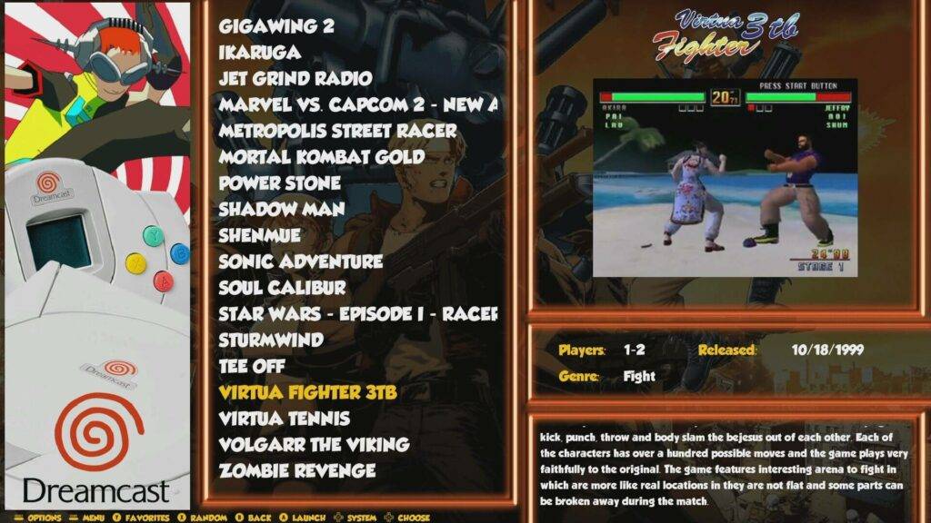 RetroPie with Dreamcast games