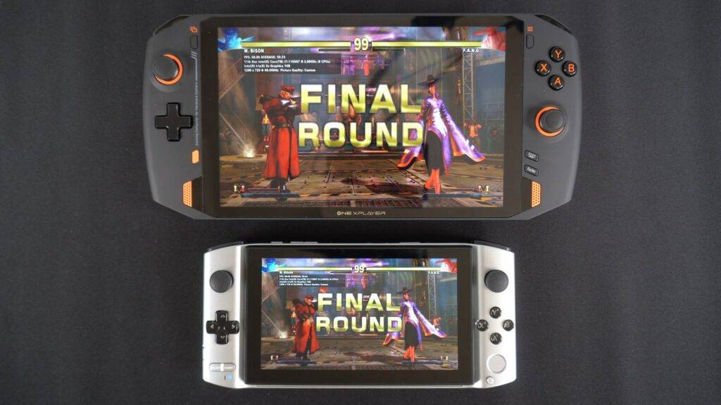 GPD Win 3 vs ONEXPLAYER Screen Size