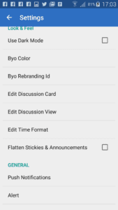 DroidBOX Forum App Screenshot