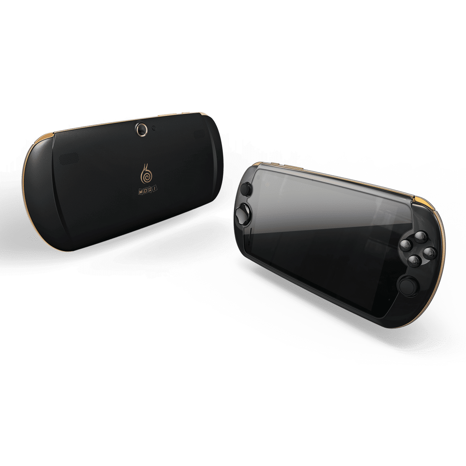 MOQi i7 Android Smartphone Handheld - Front view showing the console from the front and back