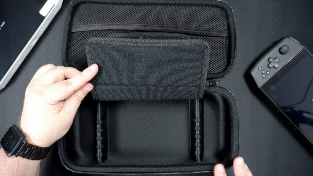 AYA NEO case storage compartments