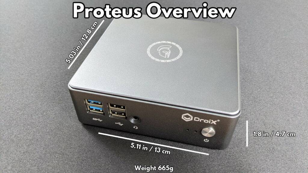 DroiX Proteus Dimensions