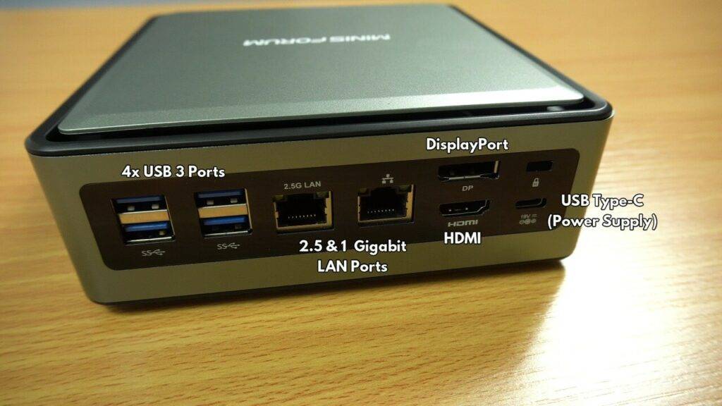 HM80 Mini Computer Back View