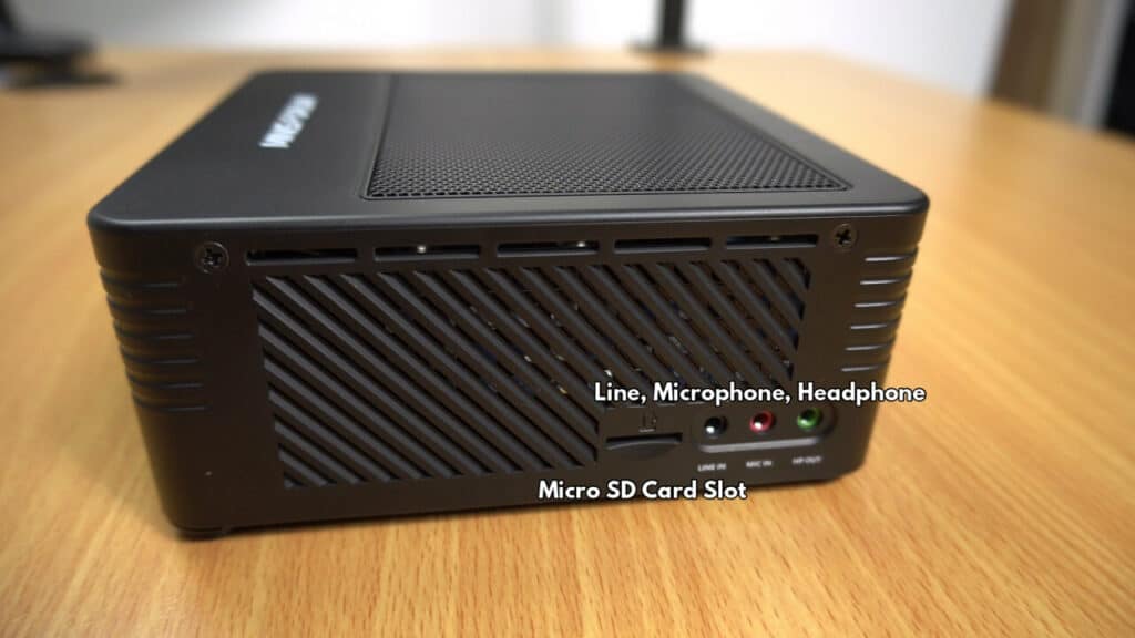 Left Side view of the X500 by MinisForum