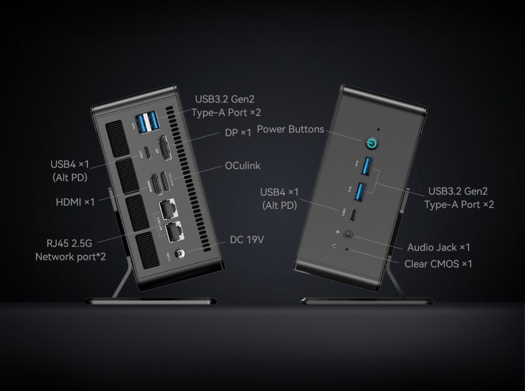 Minisforum UM780 XTX elrendezés