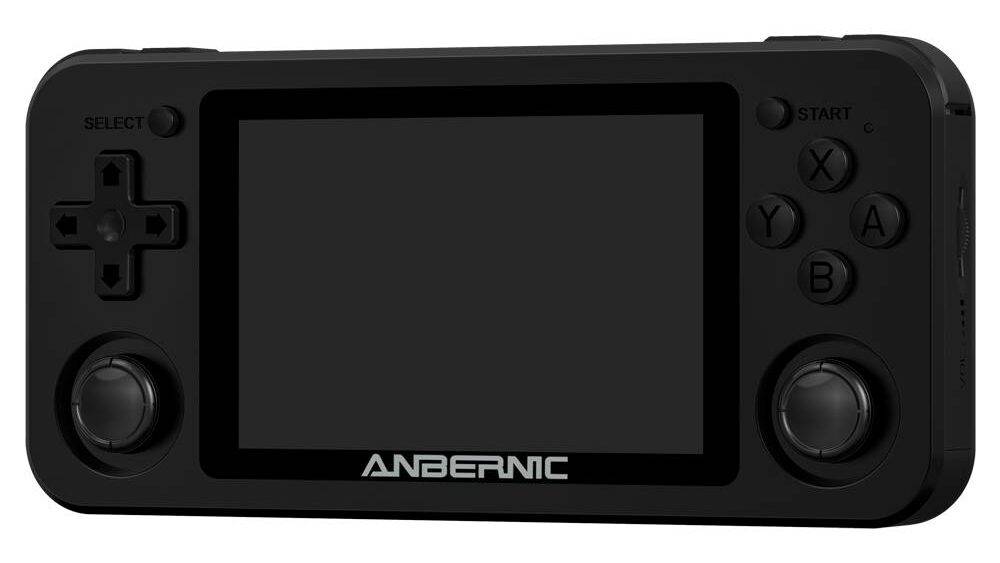 ANBERNIC RG351M Black Colour Frontal View