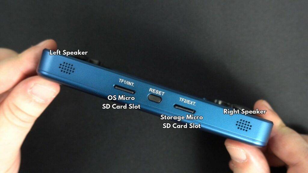 Top view of the retro handheld