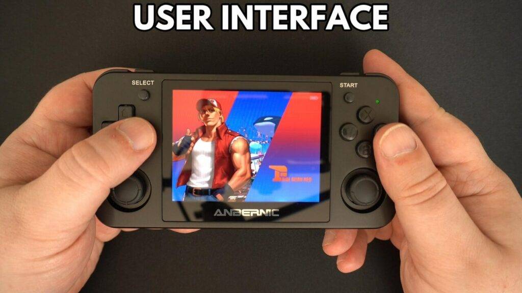 Retro console User Interface