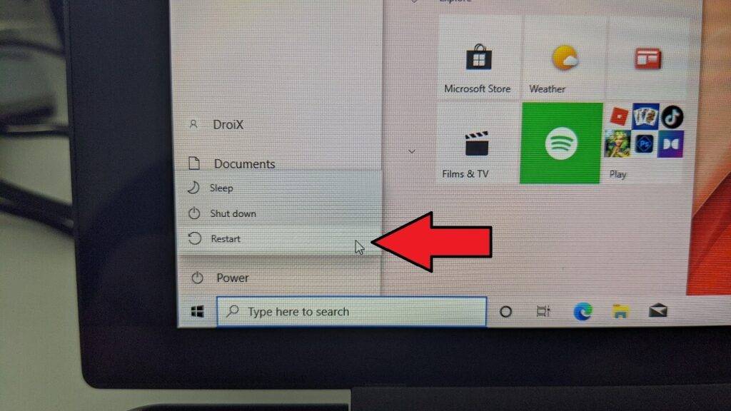 Hold SHIFT and choose reset