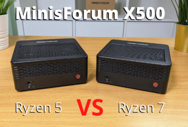 MinisForum X500 Ryzen 7 and 5 Compared