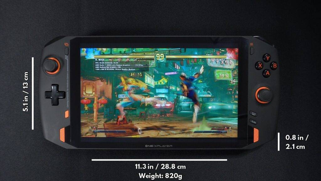 ONEXPLAYER AMD Méretek