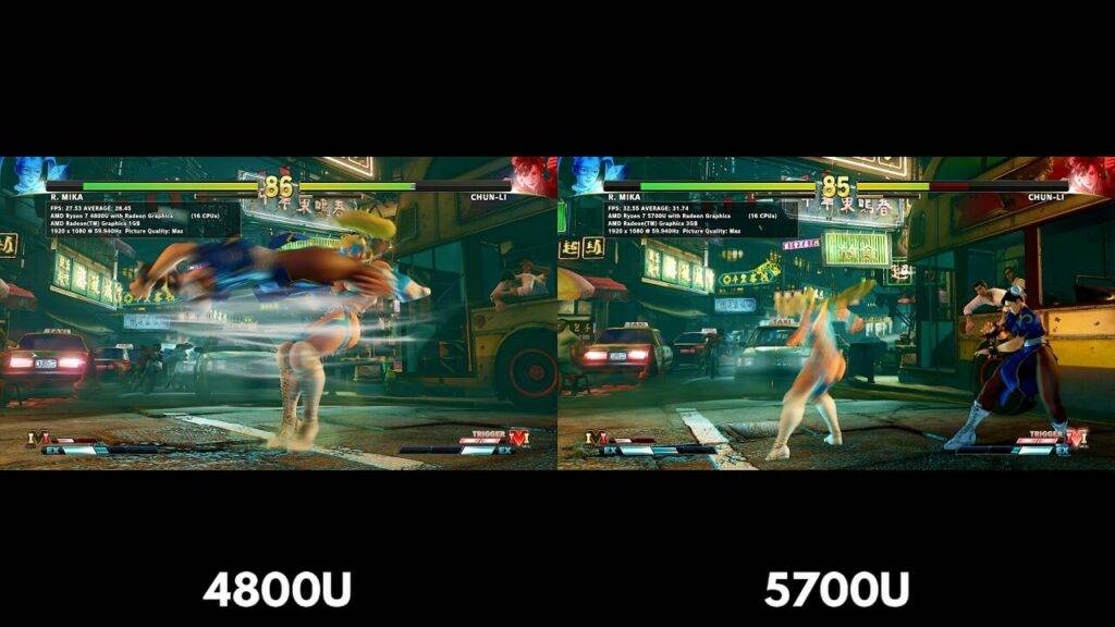 ONEXPLAYER 4800U vs 5700U
