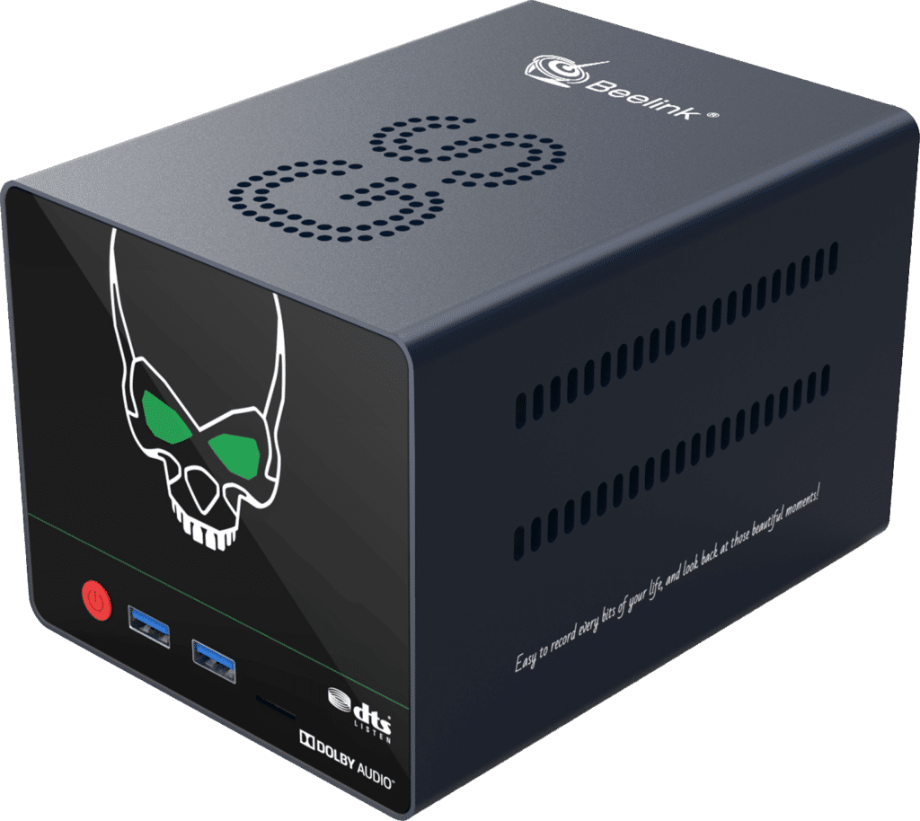 GS King X Android TV Box - Vista frontale angolata