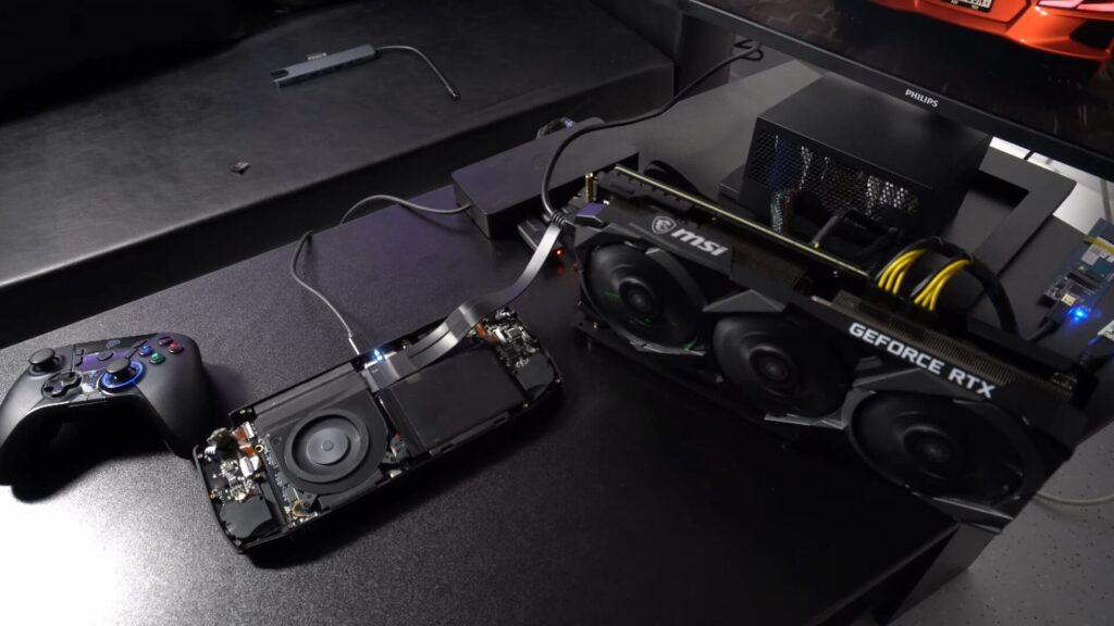 Not the prettiest looking setup but it kinda works :)