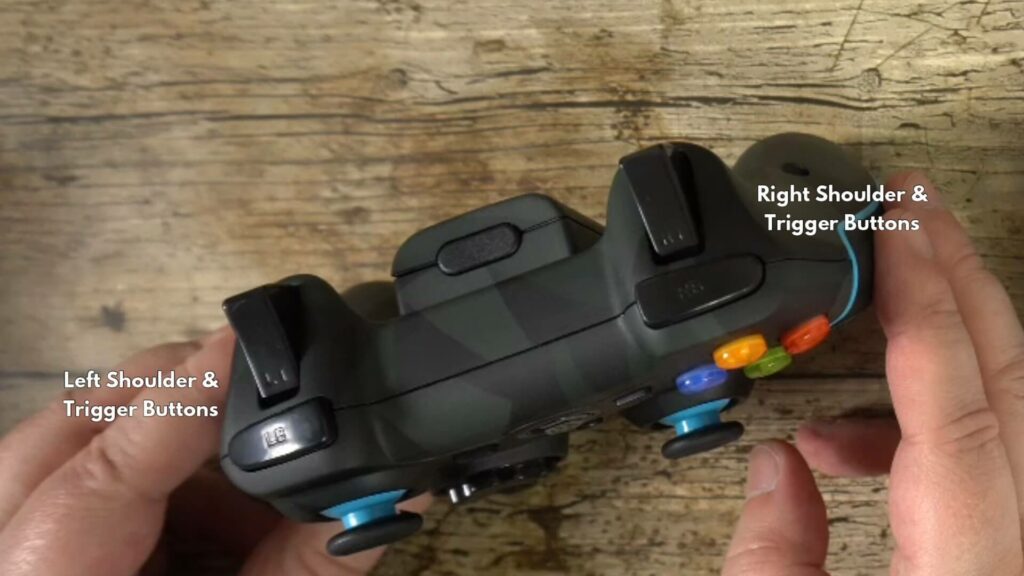Top view of the ESM-9013 controls