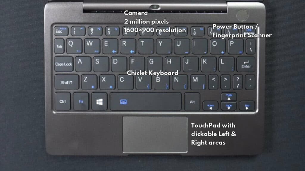 GPD P2 MAX 2022 Nedre halvan