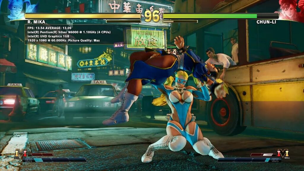 Street Fighter V Benchmark Result