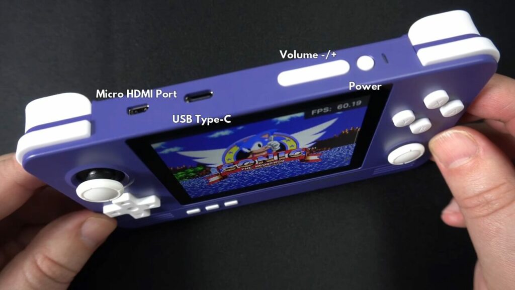 Retroid Pocket 2+ uppifrån