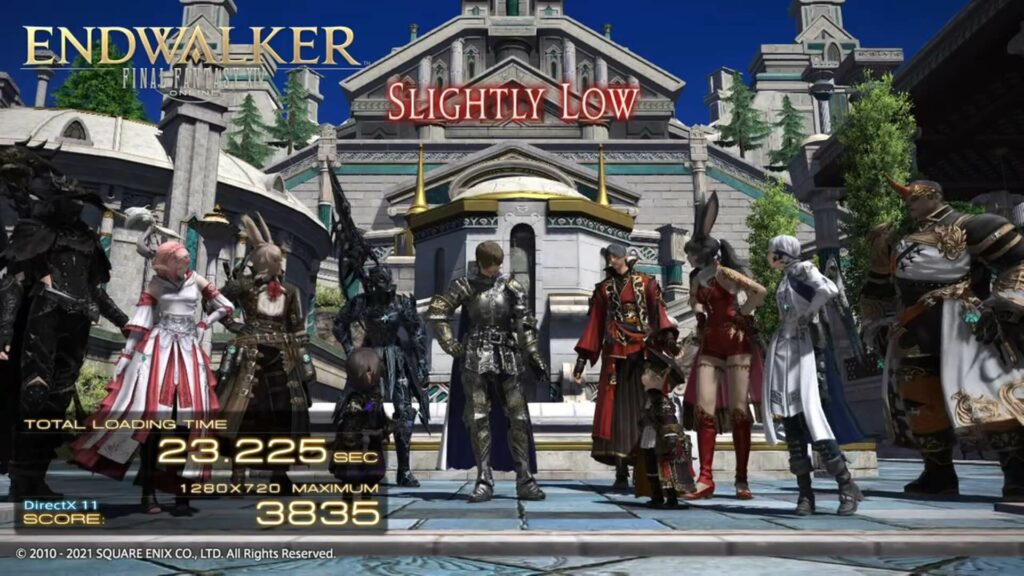 Final Fantasy XIV benchmark result