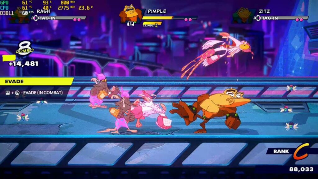 Battletoads running at 1920x1080 on the UM350