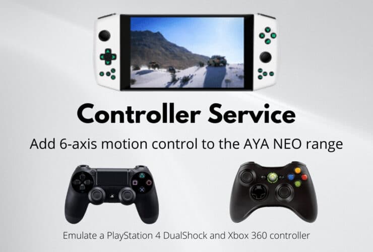 Controller Service Add 6-axis motion control to the AYA NEO