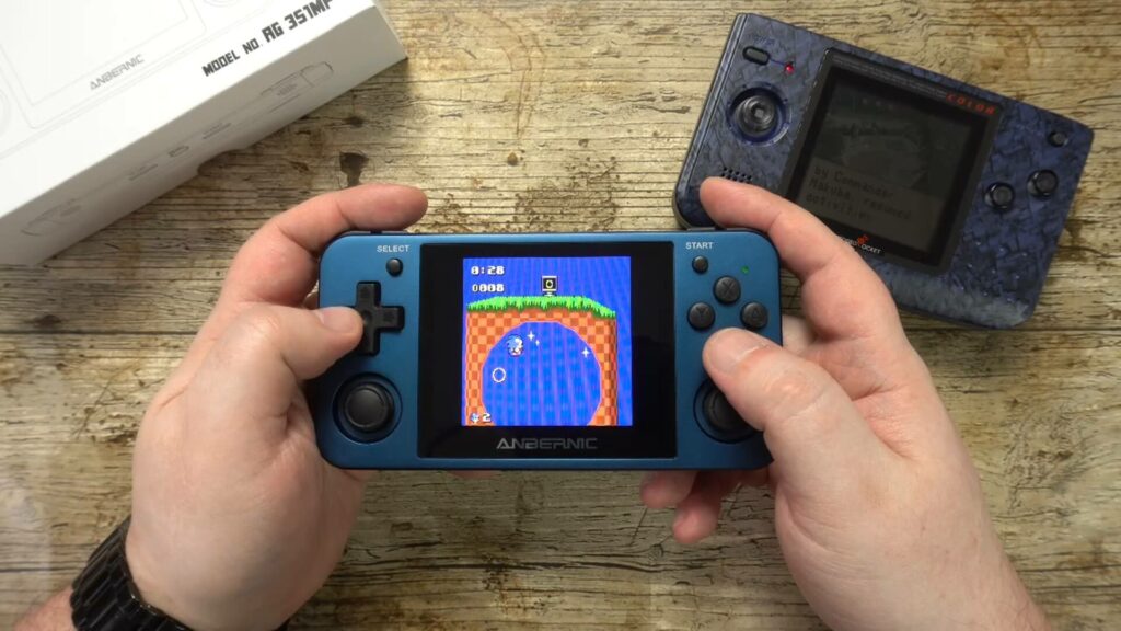 Sonic the Hedgehog on RG351MP retro console