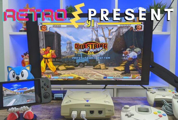 Retro Present SEGA Dreamcast and RG552 retro games handheld from Anbernic