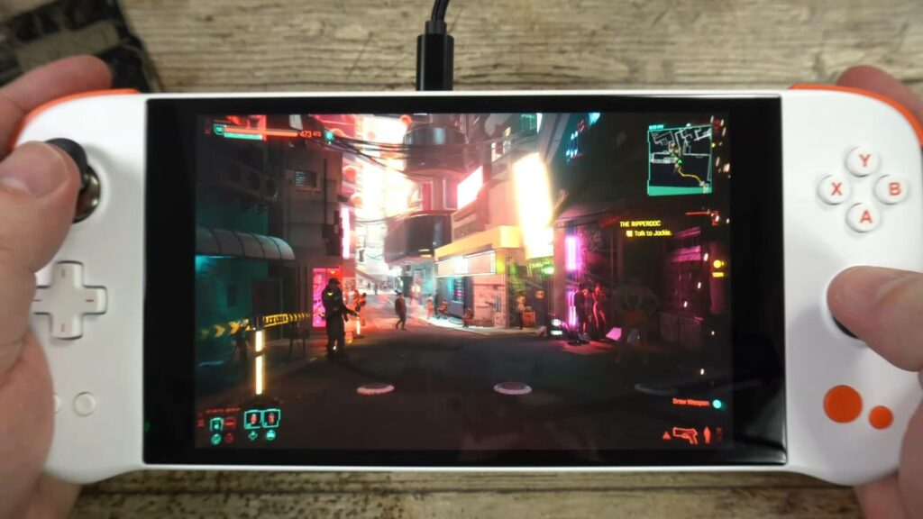 Cyberpunk 2077 on the AYA NEO NEXT PRO