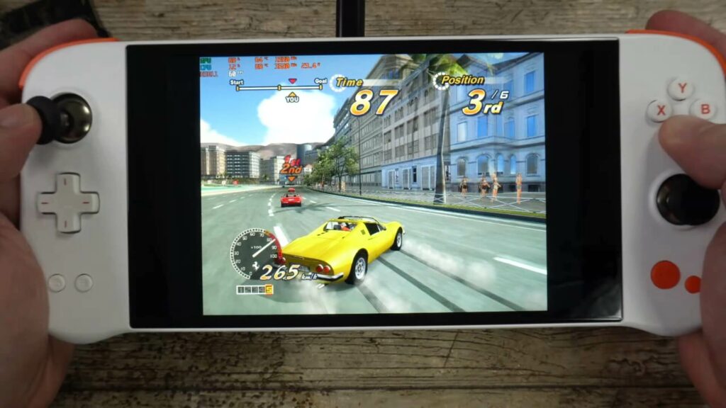 PlayStation 2 emulator PCSX2 running OutRun