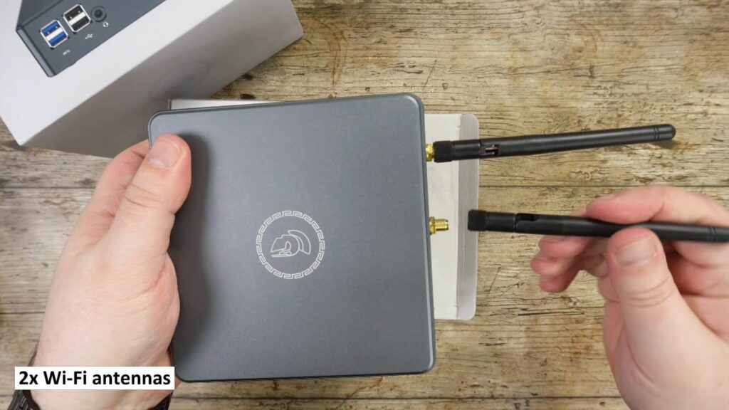 Two external antennas for even better WiFi 6 reliability and speed