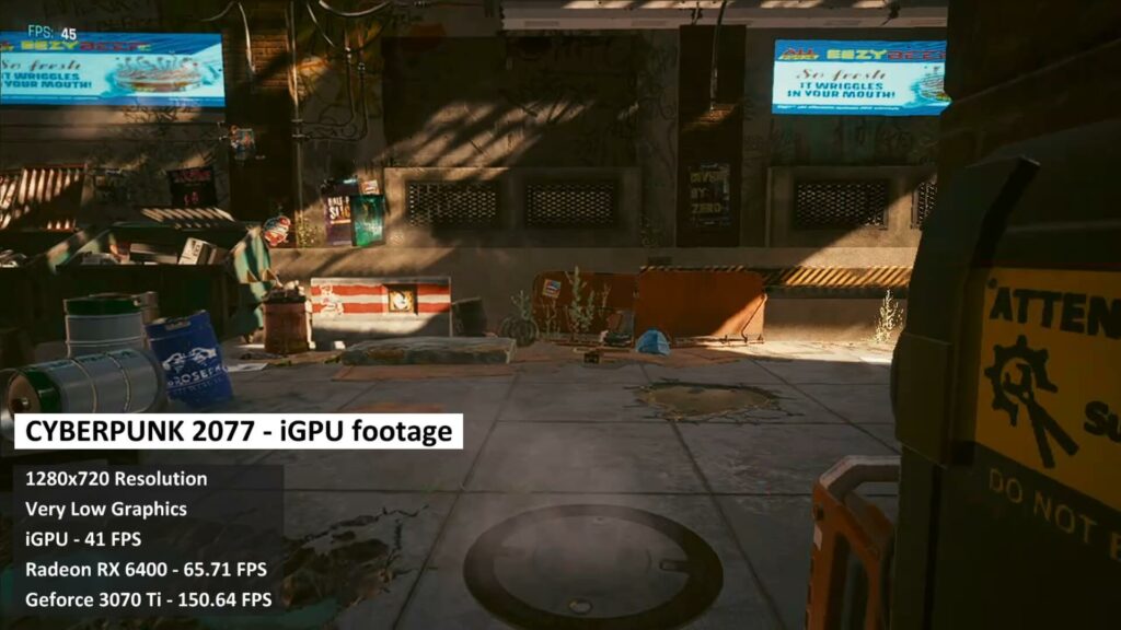 Cyberpunk 2077 Benchmark Scores