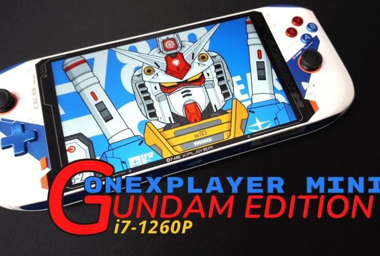 ONEXPLAYER Mini Gundam Edition Intel i7-1260P windows gaming handheld PC