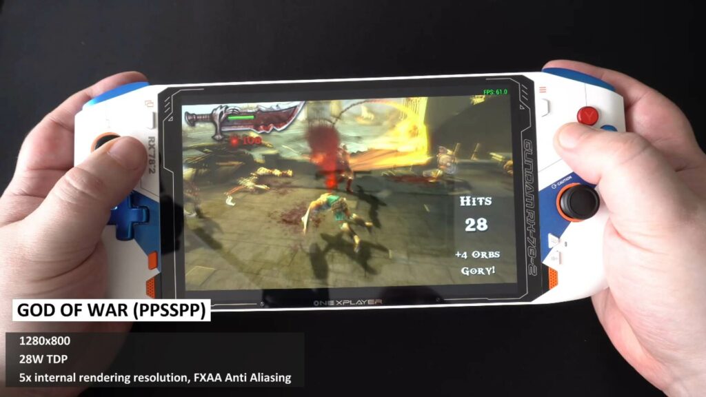 ONEXPLAYER Mini Gundam God of War