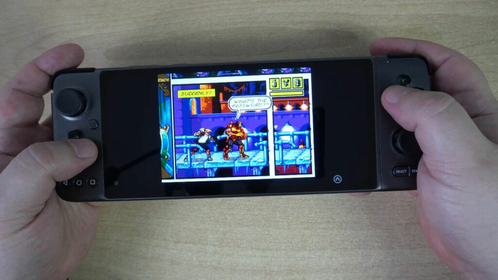 Mega Drive emulator playing Comix Zone