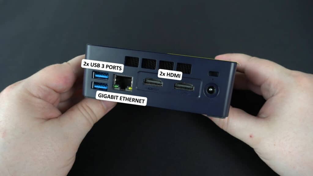Beelink MINI S - Tilbage