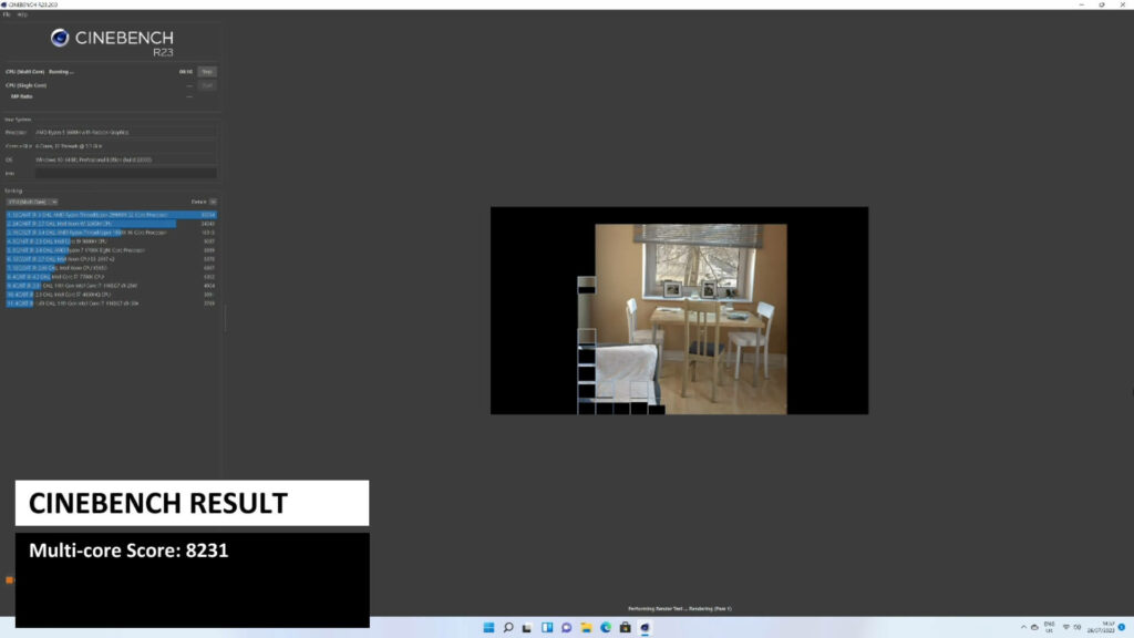 Benchmark Cinebench