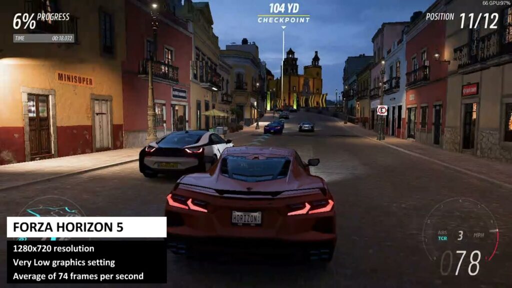 Benchmark di Beelink SER5 PRO 5600H Forza Horizon 5
